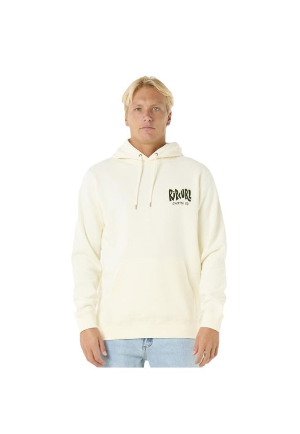 Bluza z kapturem męska Rip Curl Shield Hood. Typ kołnierza: kaptur. Kolor: beżowy