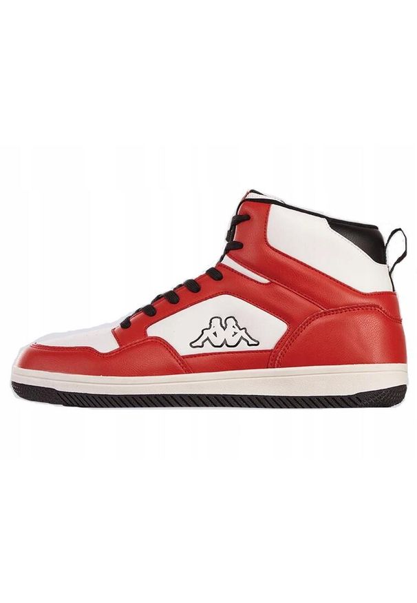 Kappa - Buty na co dzień unisex KAPPA ALID za kostkę wysokie eko skóra. Okazja: na co dzień. Wysokość cholewki: za kostkę. Kolor: czerwony, biały. Materiał: skóra. Sport: turystyka piesza