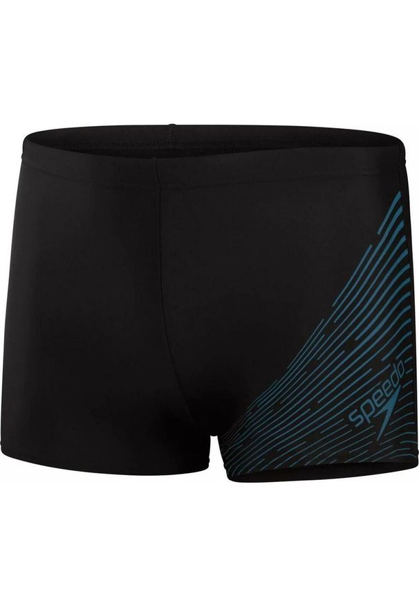 Speedo - Męskie Szorty Kąpielowe Medley Aquashort Logo. Kolor: czarny, niebieski, wielokolorowy. Styl: sportowy