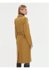 Bruuns Bazaar Płaszcz wełniany Catarina BBW2508 Brązowy Regular Fit. Kolor: brązowy. Materiał: wełna #3