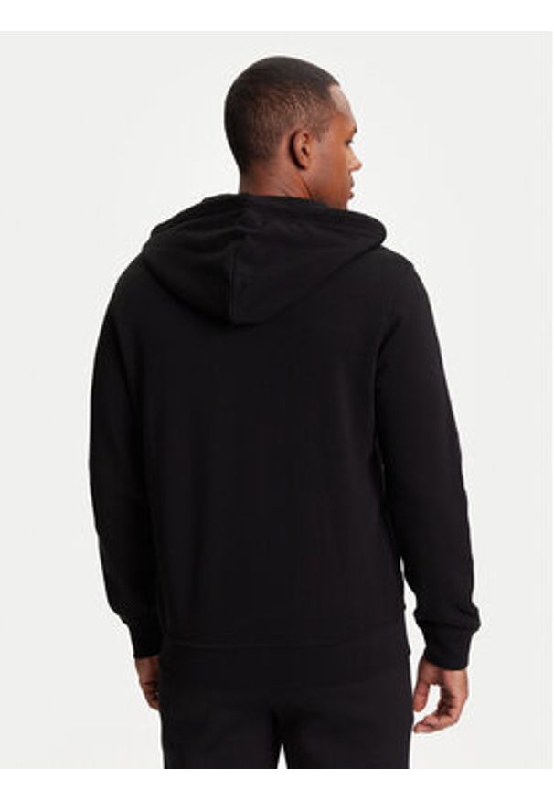 Karl Lagerfeld - KARL LAGERFELD Bluza 705040 553910 Czarny Regular Fit. Typ kołnierza: dekolt w karo. Kolor: czarny. Materiał: bawełna