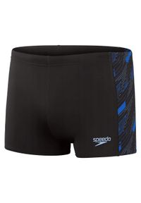 Speedo - Męskie Spodenki Kąpielowe Hyperboom. Kolor: czarny, niebieski, wielokolorowy. Styl: sportowy