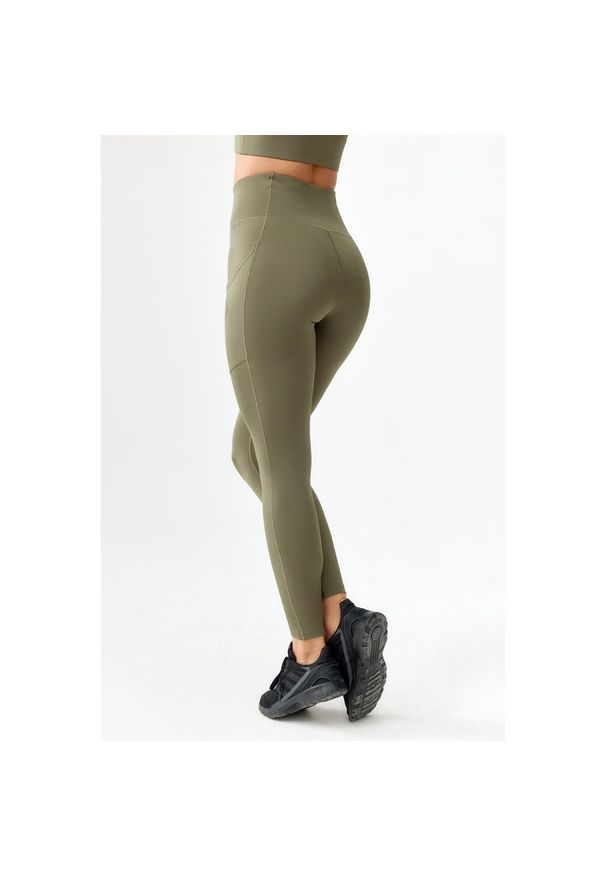 ROUGH RADICAL - Getry damskie legginsy sportowe szybkoschnące fitness Rough Radical Hamptons. Kolor: zielony. Sport: fitness