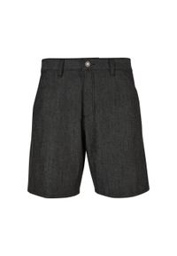 Urban Classics - Jeansowe Szorty Męskie. Kolor: czarny. Materiał: jeans. Sport: turystyka piesza