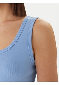 Calvin Klein Jeans Sukienka codzienna Baby Rib LV047F257G Błękitny Slim Fit. Okazja: na co dzień. Kolor: niebieski. Materiał: bawełna. Typ sukienki: proste. Styl: casual #4