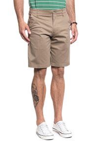 Lee - LEE COMFORT SHORT XM KHAKI L71ZPB08 112119599. Kolor: brązowy #10