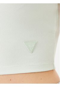 Guess Top V3GP19 K8RT2 Écru Slim Fit. Materiał: wiskoza