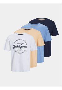 Jack & Jones - Jack&Jones Komplet 5 t-shirtów Forest 12256984 Kolorowy Standard Fit. Materiał: bawełna. Wzór: kolorowy #1