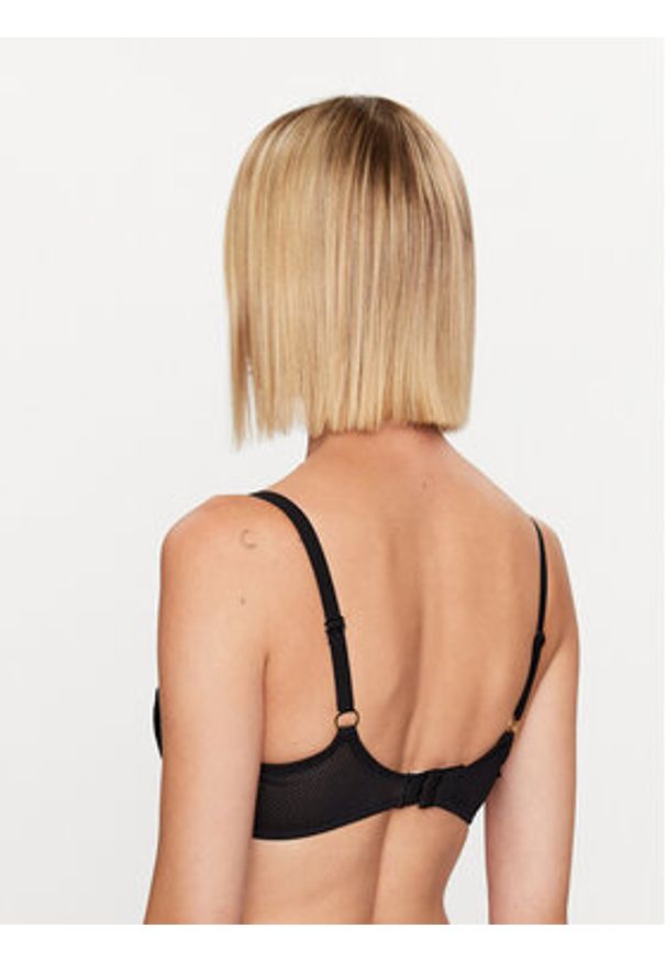 Chantelle Biustonosz z fiszbiną Fleurs C12M20 Czarny. Kolor: czarny. Materiał: syntetyk