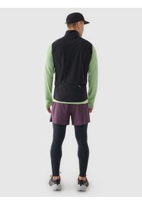 4f - 4F Spodenki do biegania szybkoschnące męskie - fioletowe XL. Kolor: fioletowy. Materiał: elastan, włókno, syntetyk, materiał. Długość: krótkie. Wzór: gładki, jednolity. Sport: fitness, bieganie #2