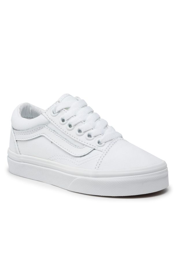 Tenisówki Vans - Old Skool VN0A4BUUQLZ1 True White/True White. Kolor: biały. Materiał: skóra, materiał