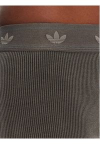 Adidas - adidas Kolarki Ribbed Booty JC7554 Szary Slim Fit. Kolor: szary. Materiał: bawełna #2