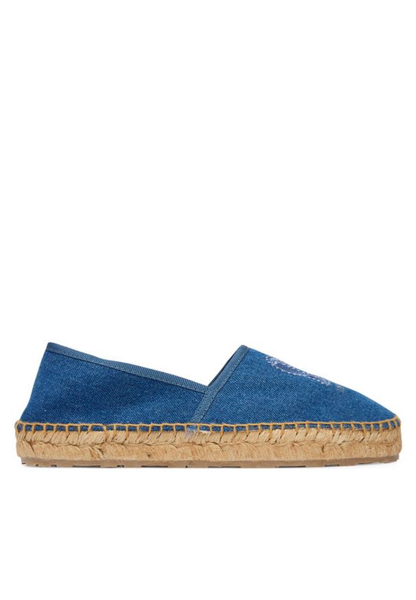 Love Moschino - LOVE MOSCHINO Espadryle JA10532G0OJO5700 Niebieski. Kolor: niebieski. Materiał: materiał