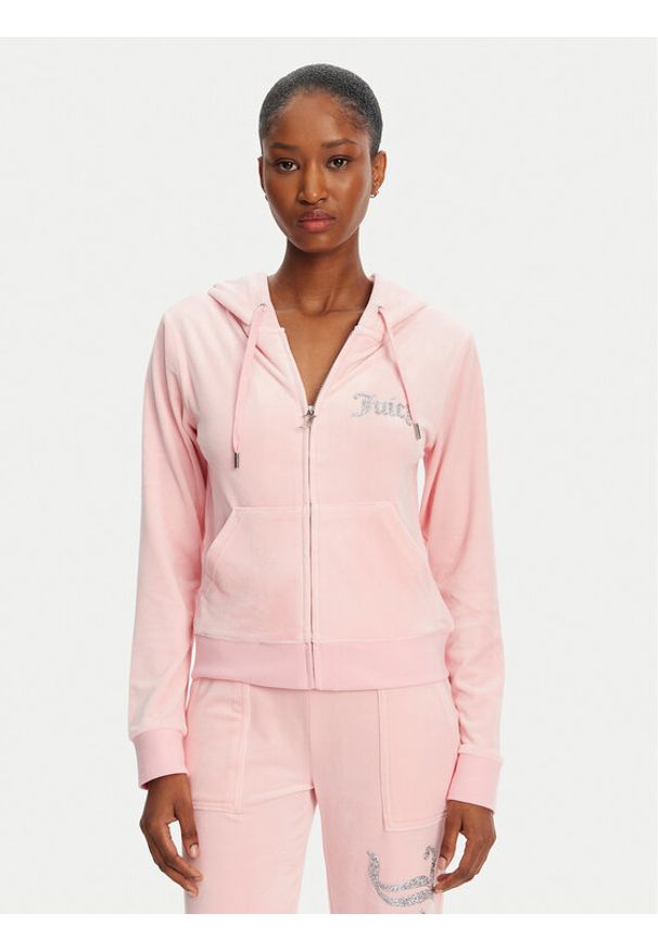 Juicy Couture Bluza Robertson JCBAS125805 Różowy Regular Fit. Kolor: różowy. Materiał: syntetyk