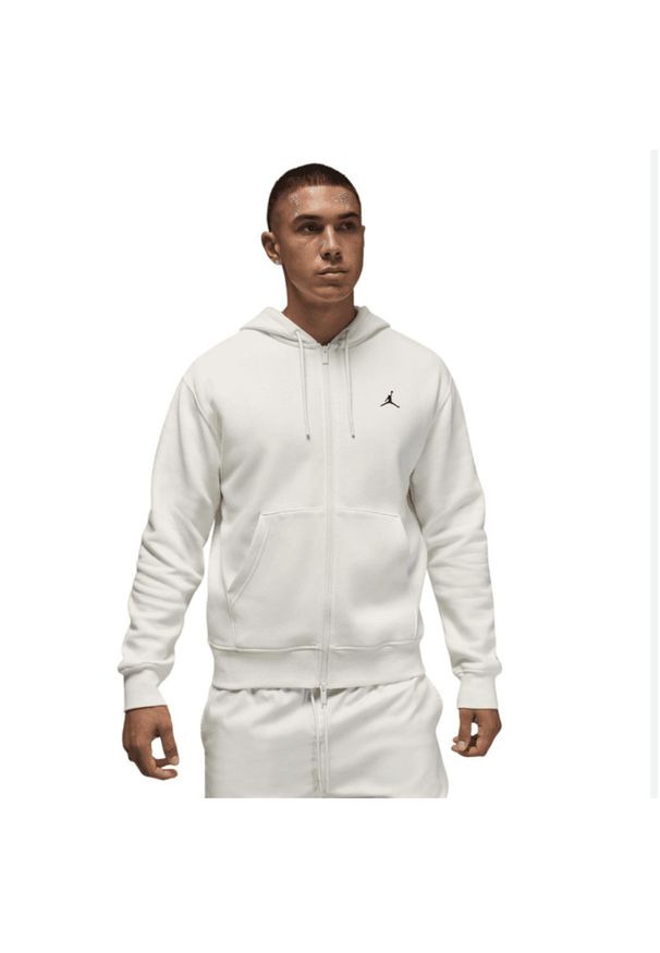 Bluza z kapturem Air Jordan Brooklyn Fleece Jumpman Full-Zip Hoodie FV7289-133. Typ kołnierza: kaptur. Kolor: biały. Sport: koszykówka