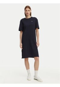 Lacoste Sukienka codzienna EF2883 Granatowy Oversize. Okazja: na co dzień. Kolor: niebieski. Materiał: bawełna. Typ sukienki: oversize, proste. Styl: casual #1
