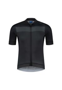 ROGELLI - Koszulka kolarska męska Rogelli PRIME z wysokiej jakości włókien. Kolor: wielokolorowy, czarny, szary. Materiał: włókno. Sport: kolarstwo #1