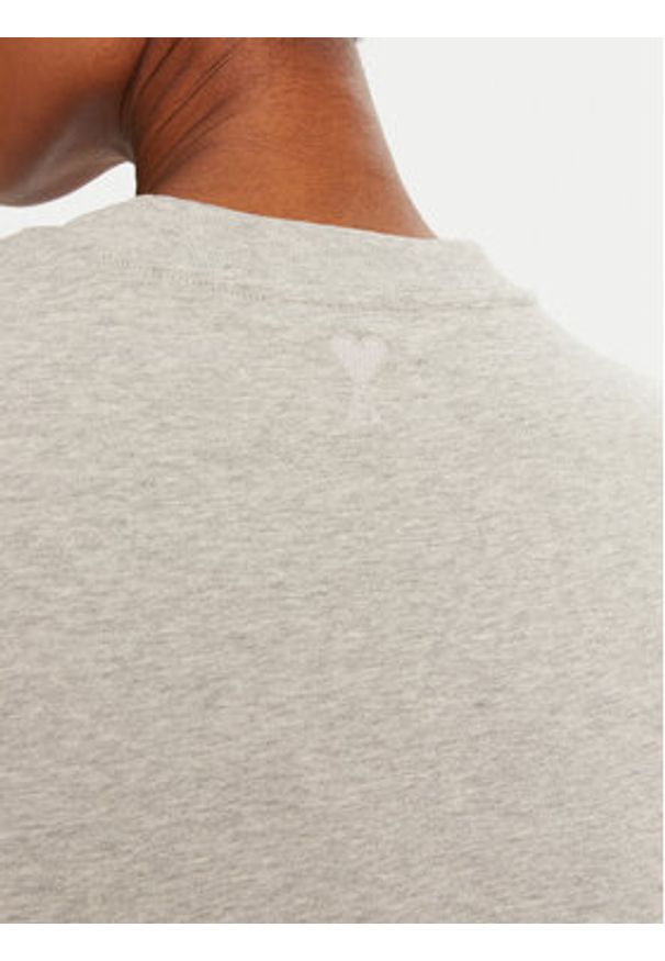 AMI PARIS T-Shirt UTS024.726 0951 Szary Regular Fit. Kolor: szary. Materiał: bawełna