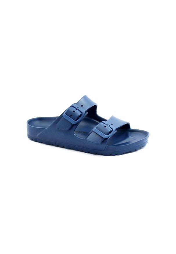 Klapki damskie Birkenstock Arizona Eva. Kolor: niebieski. Materiał: materiał, syntetyk