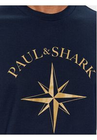 PAUL & SHARK - Paul&Shark T-Shirt 24411133 Granatowy Regular Fit. Kolor: niebieski. Materiał: bawełna #4