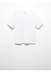 mango - Mango T-Shirt Daisy3 67015747 Biały Regular Fit. Kolor: biały. Materiał: bawełna