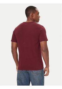 Levi's® T-Shirt Original Housemark 56605-0300 Bordowy Standard Fit. Kolor: czerwony. Materiał: bawełna #5
