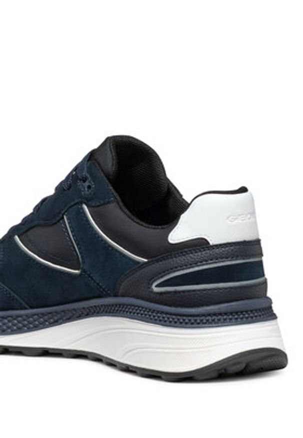 Geox Sneakersy U Spherica Actif X1 U46HGA 02285 C4002 Granatowy. Kolor: niebieski. Materiał: zamsz, skóra