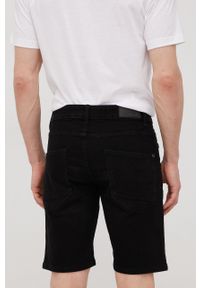 !SOLID - Solid szorty jeansowe męskie kolor czarny. Kolor: czarny. Materiał: jeans. Wzór: gładki #4
