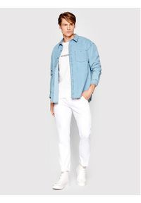 Americanos Koszula jeansowa Unisex Michigan Niebieski Oversize. Kolor: niebieski. Materiał: jeans, bawełna #11