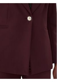 Maryley Marynarka 25IB187/M06/43BU Bordowy Regular Fit. Kolor: czerwony. Materiał: syntetyk #3