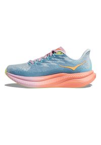 HOKA - Buty do biegania damskie Hoka One One Mach 6 Illusion. Zapięcie: sznurówki. Kolor: biały. Materiał: syntetyk, tkanina, materiał. Szerokość cholewki: normalna. Sport: bieganie