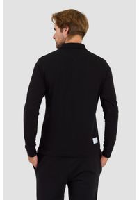 La Martina - LA MARTINA Czarny longsleeve polo Piquet Stretch. Typ kołnierza: polo. Kolor: czarny. Długość rękawa: długi rękaw #3