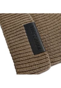 Trussardi Jeans - Trussardi Czapka Beanie Logo 57Z00184 Szary. Kolor: szary. Materiał: materiał #3