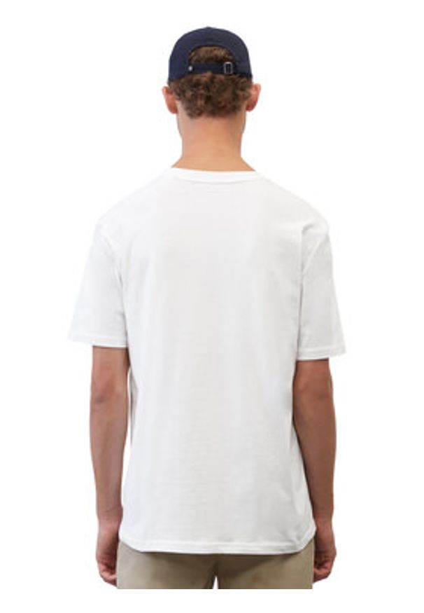 Marc O'Polo T-Shirt B21201251052 Biały Regular Fit. Typ kołnierza: polo. Kolor: biały. Materiał: bawełna