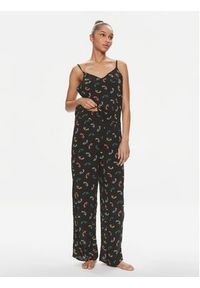 DKNY Piżama YI50005 Czarny Regular Fit. Kolor: czarny. Materiał: wiskoza #3