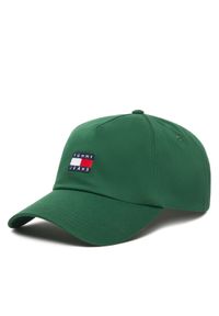 Tommy Jeans Czapka z daszkiem Tjm Heritage Core Cap AM0AM12933 Zielony. Kolor: zielony. Materiał: materiał, bawełna