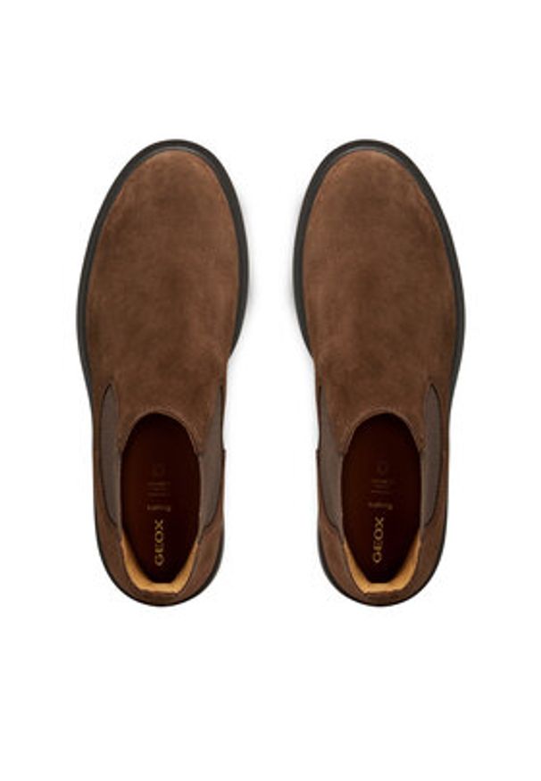 Geox Sztyblety D Spherica Ec1 D16QRC 00022 C6006 Brązowy. Kolor: brązowy. Materiał: skóra, zamsz