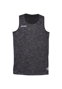 SPALDING - Tank top Spalding Street réversible. Kolor: wielokolorowy, szary, czarny. Wzór: haft, aplikacja. Sport: koszykówka #1