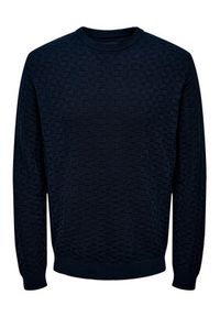 Only & Sons Sweter 22026559 Granatowy Regular Fit. Kolor: niebieski. Materiał: syntetyk #5
