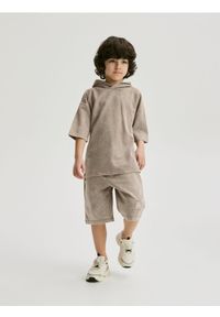 Reserved - Bawełniany komplet - beżowy. Kolor: beżowy. Materiał: bawełna #1