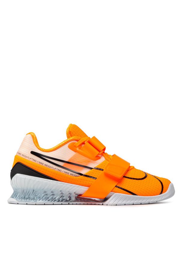 Nike Buty Romaleos 4 CD3463 801 Pomarańczowy. Kolor: pomarańczowy. Materiał: materiał