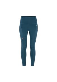 Legginsy trekkingowe damskie Fjällräven Abisko Tights. Kolor: niebieski. Sport: turystyka piesza #1