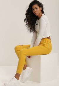 Renee - Żółte Spodnie Nerivere. Kolor: żółty #1