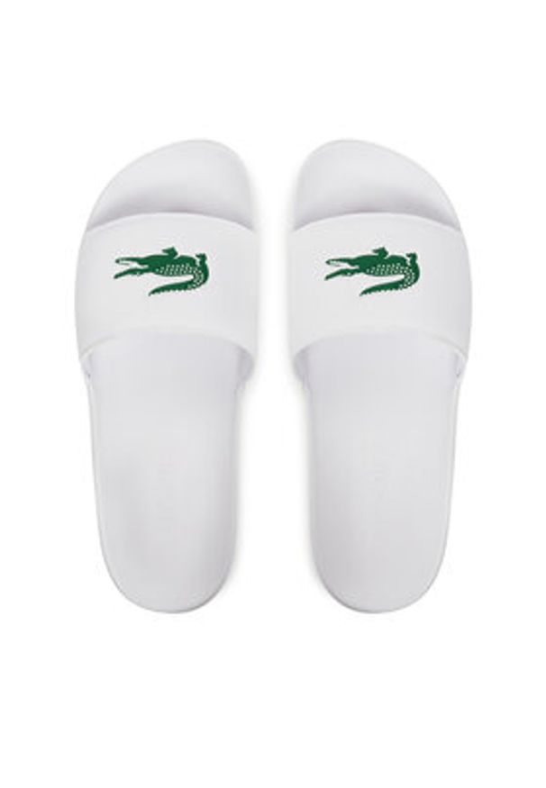Lacoste Klapki Serve Sliders 7-49CMA0041 Biały. Kolor: biały. Materiał: skóra