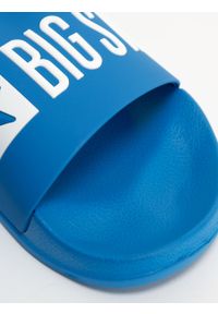 Big-Star - Klapki męskie plażowe z logo niebieskie NN174683 401. Okazja: na plażę. Kolor: niebieski. Materiał: materiał. Sezon: lato. Styl: retro, wakacyjny #5