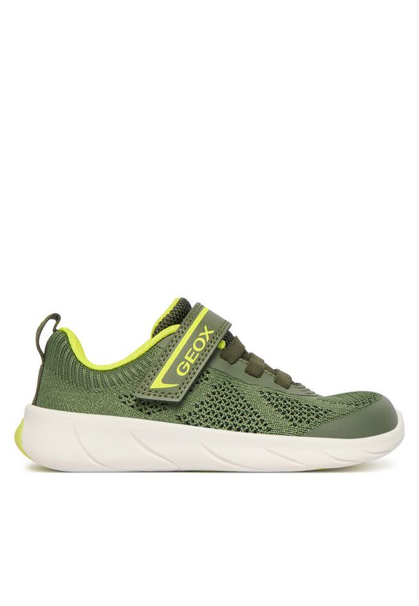 Sneakersy Geox. Kolor: zielony. Sport: bieganie