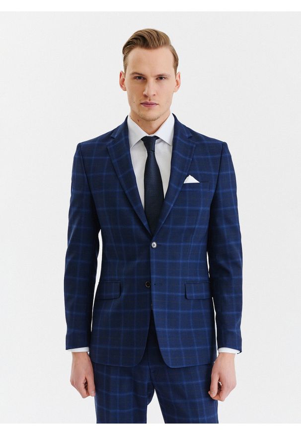 Pako Lorente - PAKO LORENTE – Kraciasta marynarka garniturowa z wełną. Materiał: wełna
