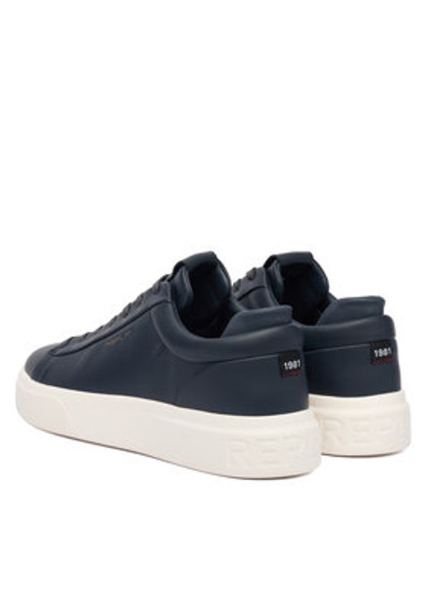 Replay - REPLAY Sneakersy GMZ7O .000.C0001L Granatowy. Kolor: niebieski. Materiał: skóra