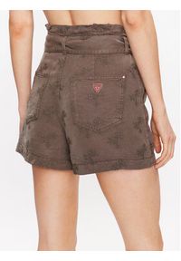 Guess Szorty materiałowe Janna W3GD0L WDP87 Brązowy Loose Fit. Kolor: brązowy. Materiał: lyocell #3