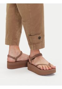Teva Sandały Flatform Slim 1164630 Brązowy. Kolor: brązowy. Materiał: materiał #1